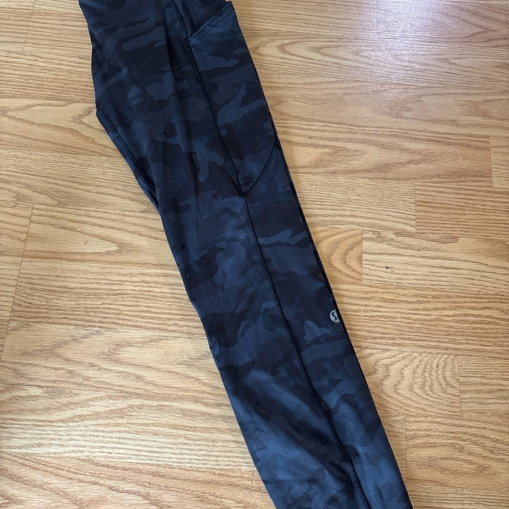 lululemon athletica Black Camo Track Pants
